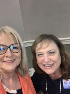 Clayton Rotary Club Pres-Elect Dana Wooten and District 7710 Governor Angela Bendorf Jamison