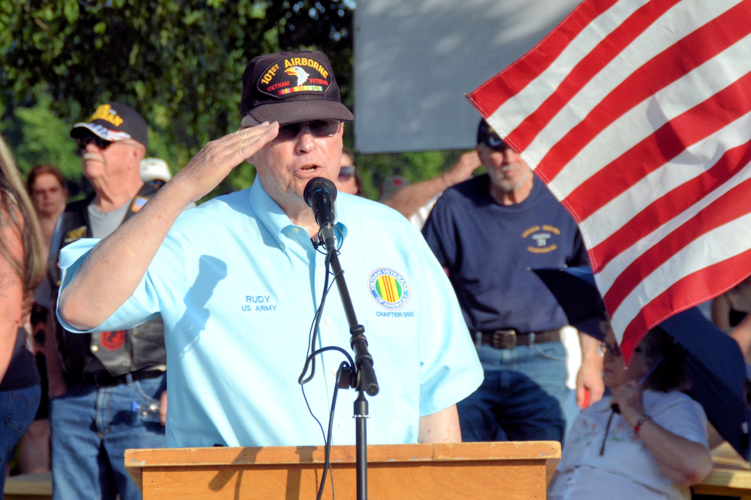Tribute to Veterans and Flag Day June 14, 2021 (Photo Credit Kristin Brown)