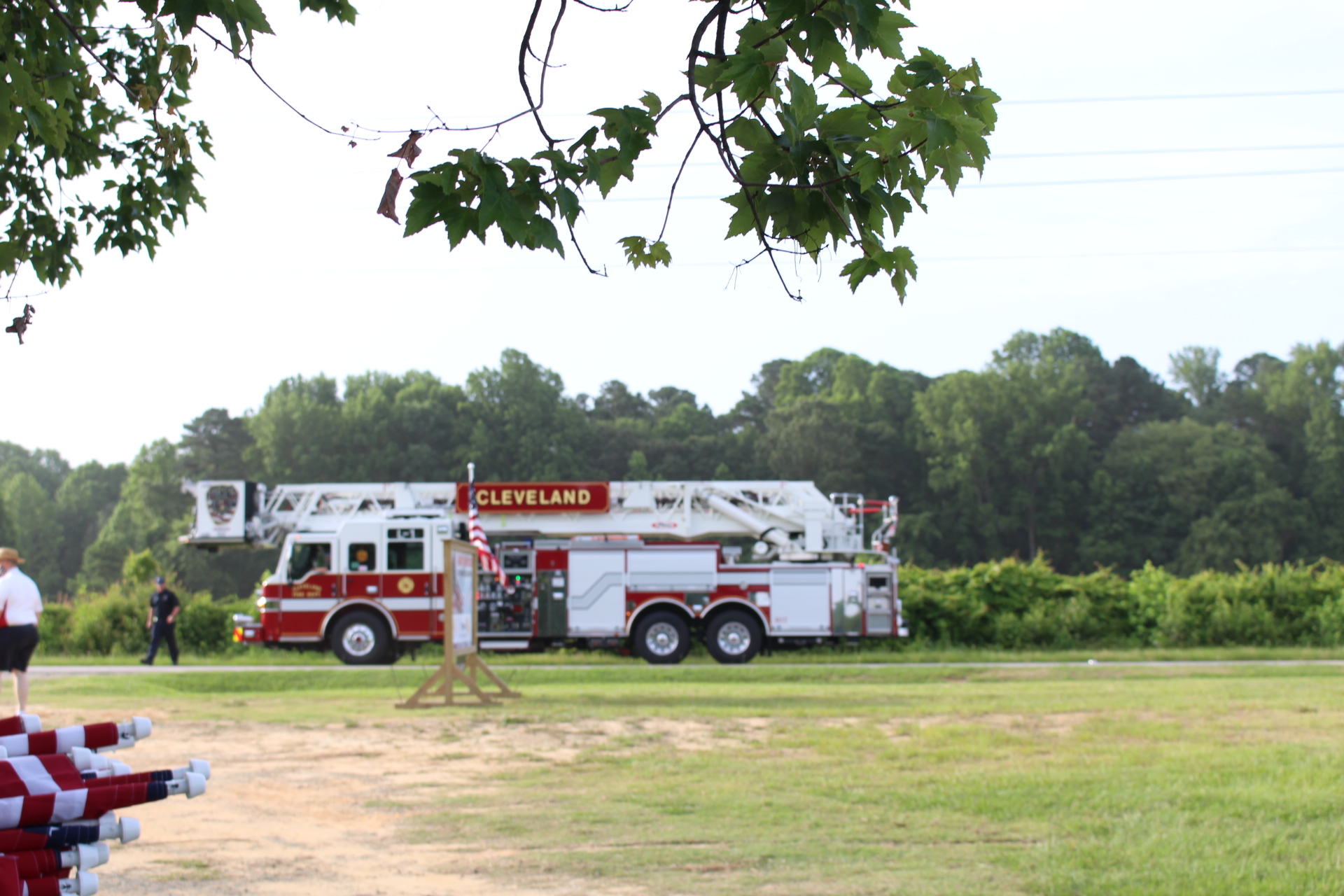 Cleveland Fire Department, Clayton NC 2020 Cleveland Fire Department arriving to start our 1st Flags For Heroes event 2020