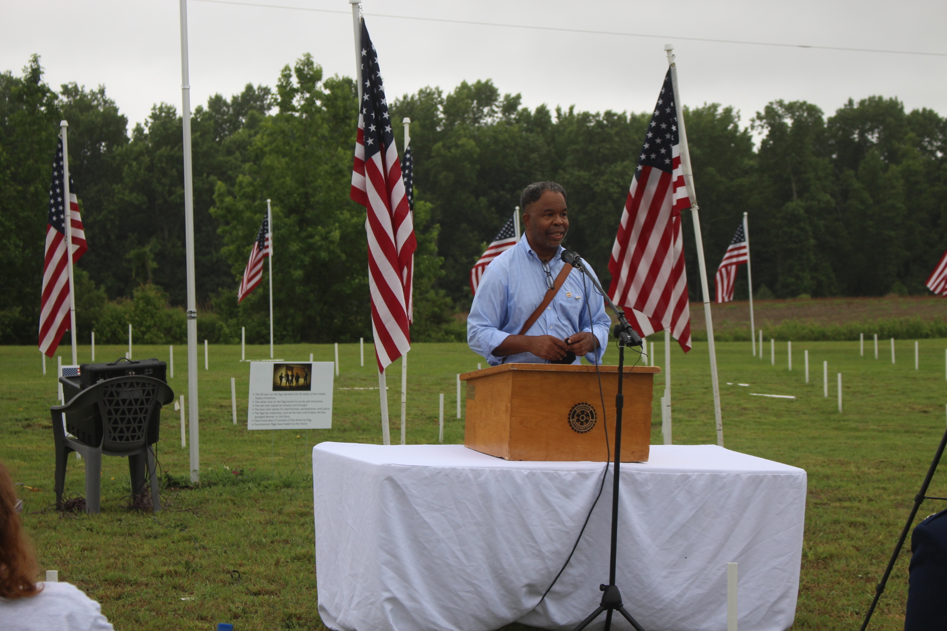 Michael Sims Clayton Rotary Club President (2020-2021) Michael Sims - JoCo Flags for Heroes 2021