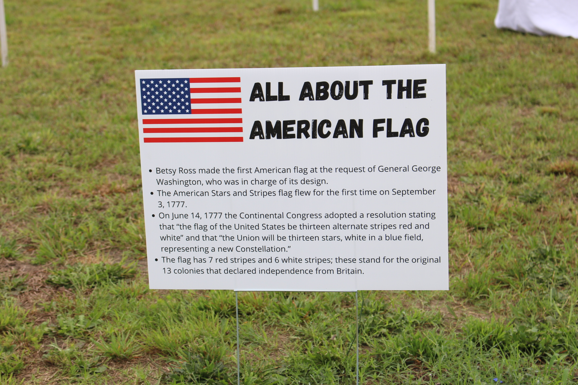 All About The American Flag Clayton Rotary Club President (2020-21) Michael Sims (USMC, Retired)