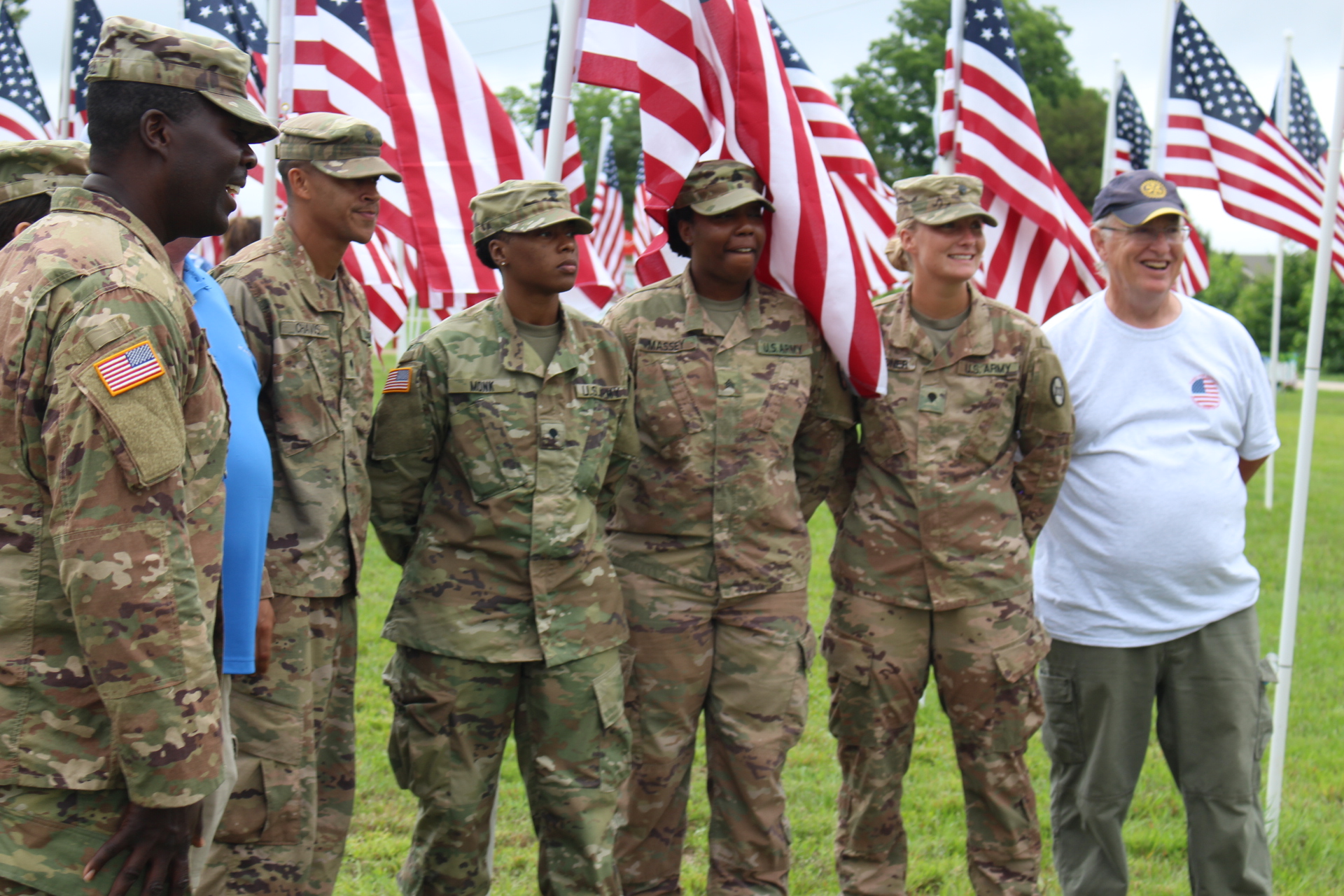 Active Servicemembers and Clayton Rotarian Jim Lee - JoCo Flags for Heroes 2021 Active Servicemembers and Clayton Rotarian Jim Lee - JoCo Flags for Heroes 2021