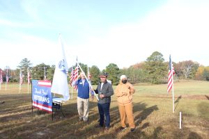 Veteransof U.S. Army and family members talk about their experiences at Veterans Day Tribute November 12, 2021.