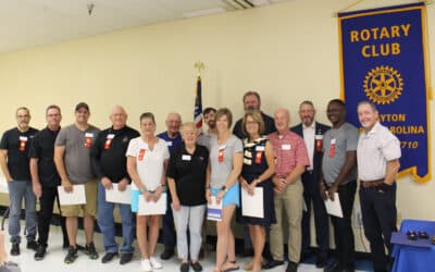 Clayton Rotary Club Welcomes a Record NINE New Members!