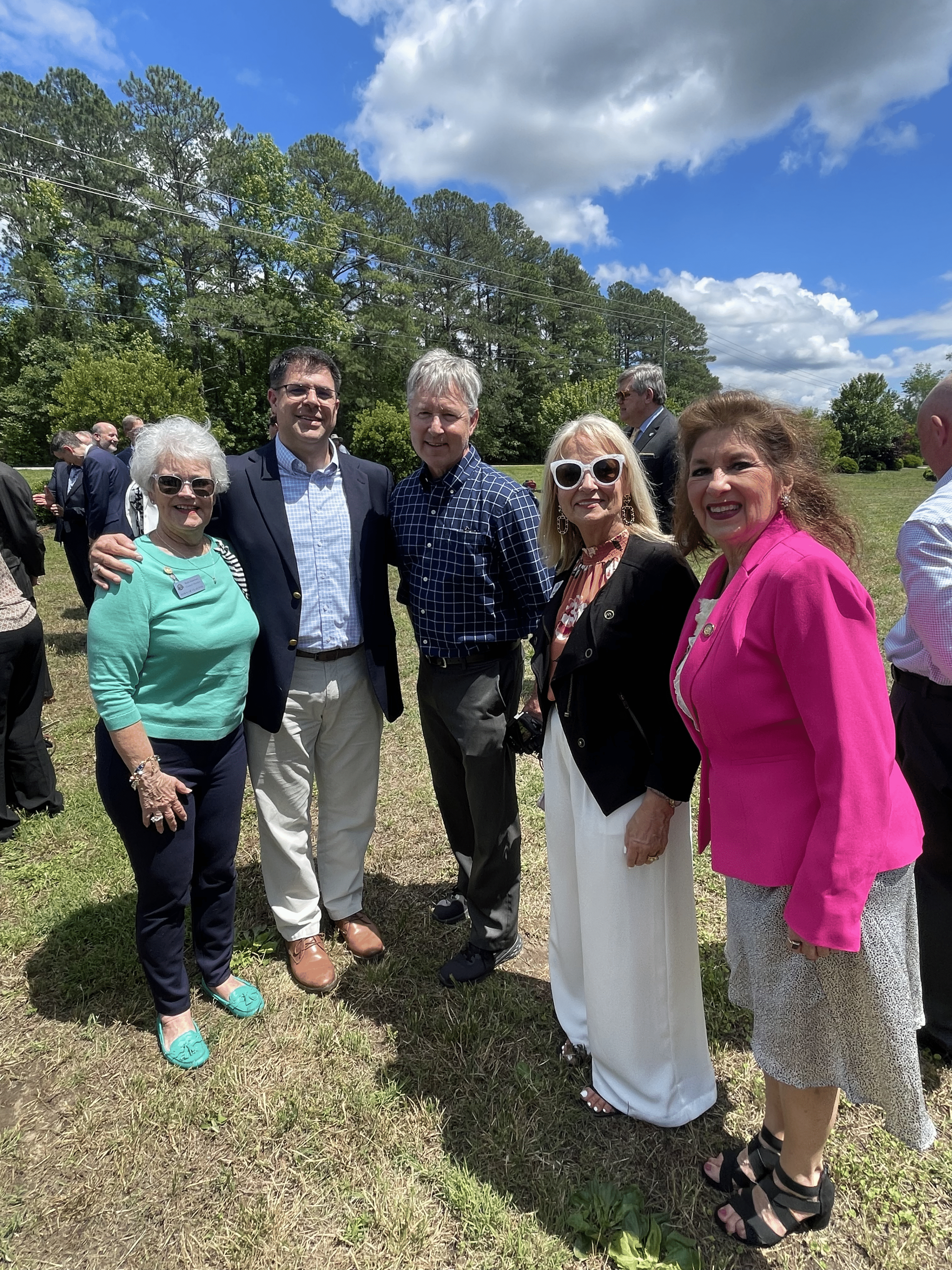 05.18.2024 - Ruth Michael Rick Dana and Donna 540 Loop Groundbreaking (L) to (R): Ruth Anderson, Michael Tolar, Rick Mercier, Dana Wooten, and Donna White