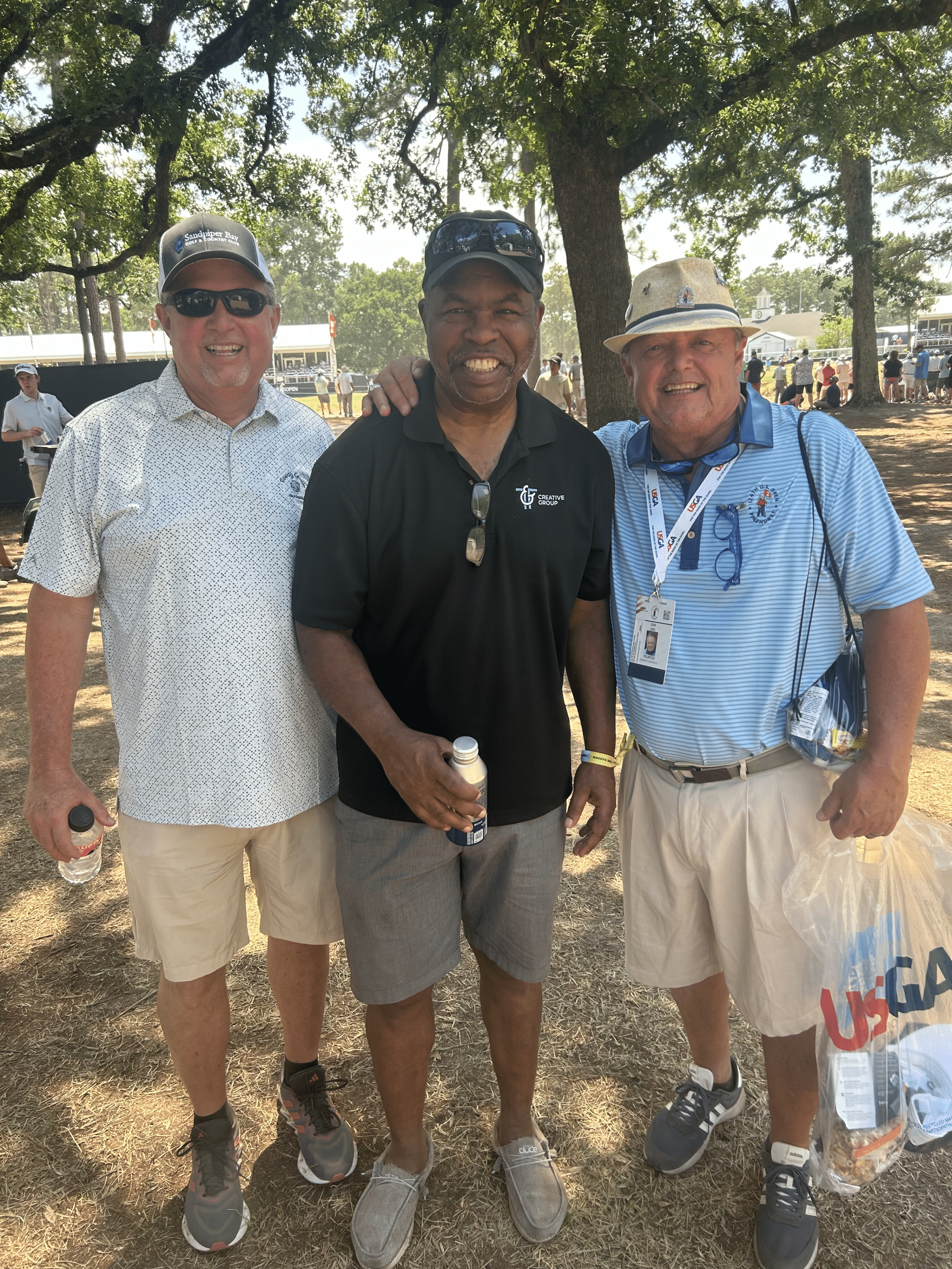 06.15.2024 - Marty-Mike-Johnny-US Open (L) to (R): Marty Bizzell, Michael Sims, and Johnny Long - US Open
