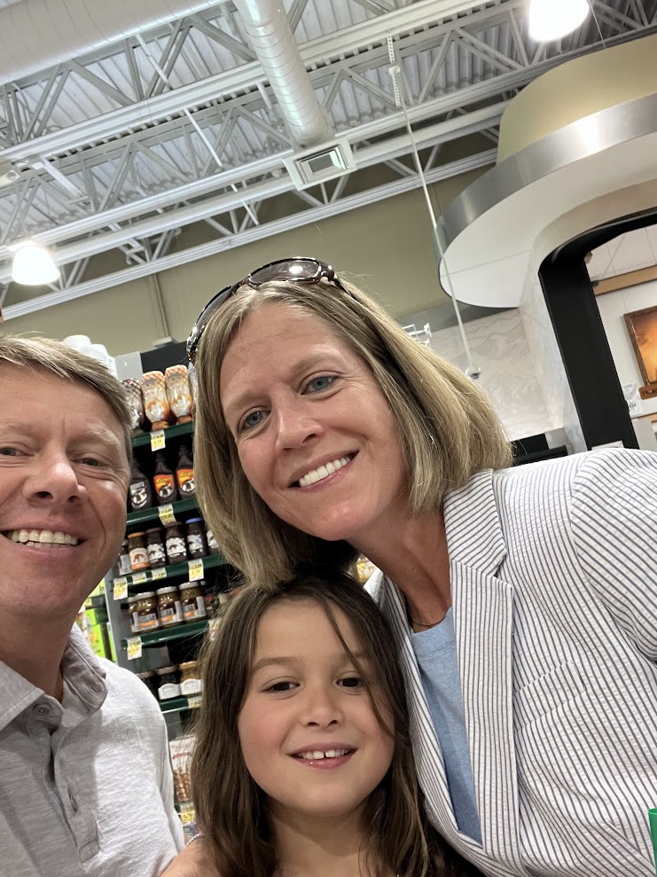 08.25.2024 - Charles Marcom - Jill Homan - Alexandra Homan - Harris Teeter (L) to (R): Charles Marcom, Alexandra Homan, and Jill Homan.