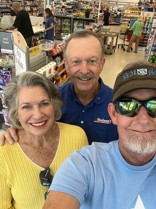 08.15.2024 - Karen Hudson - Leigh Hudson - James Woodall - at Walgreens (L) to (R): Karen Hudson, Leigh Hudson, and James Woodall.