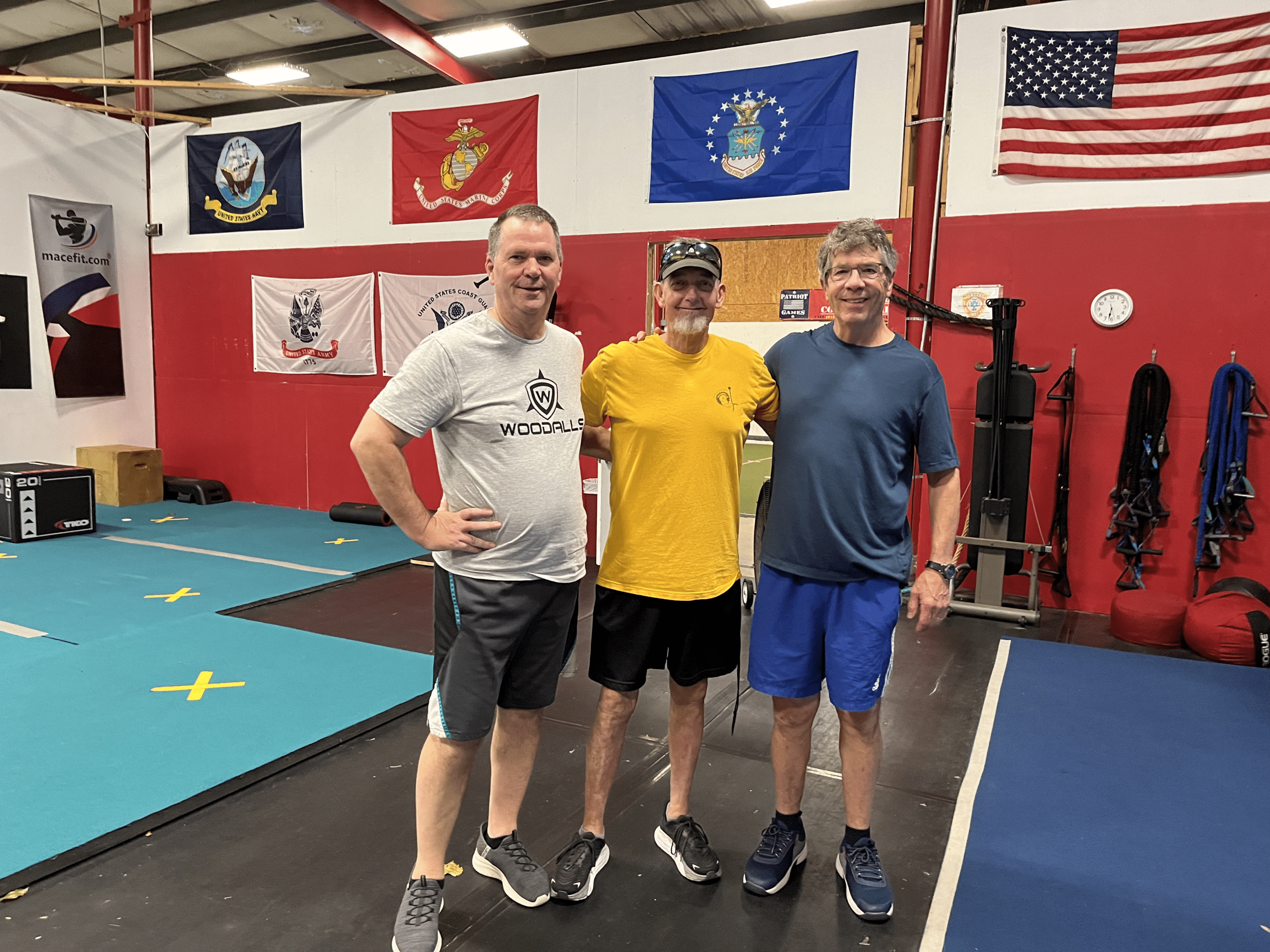 07.22.2024 - Stuart Denham - James Woodall - Stuart McLeod - Woodall's Fitness (L) to (R): Stuart Denham, James Woodall, and Stewart McLeod