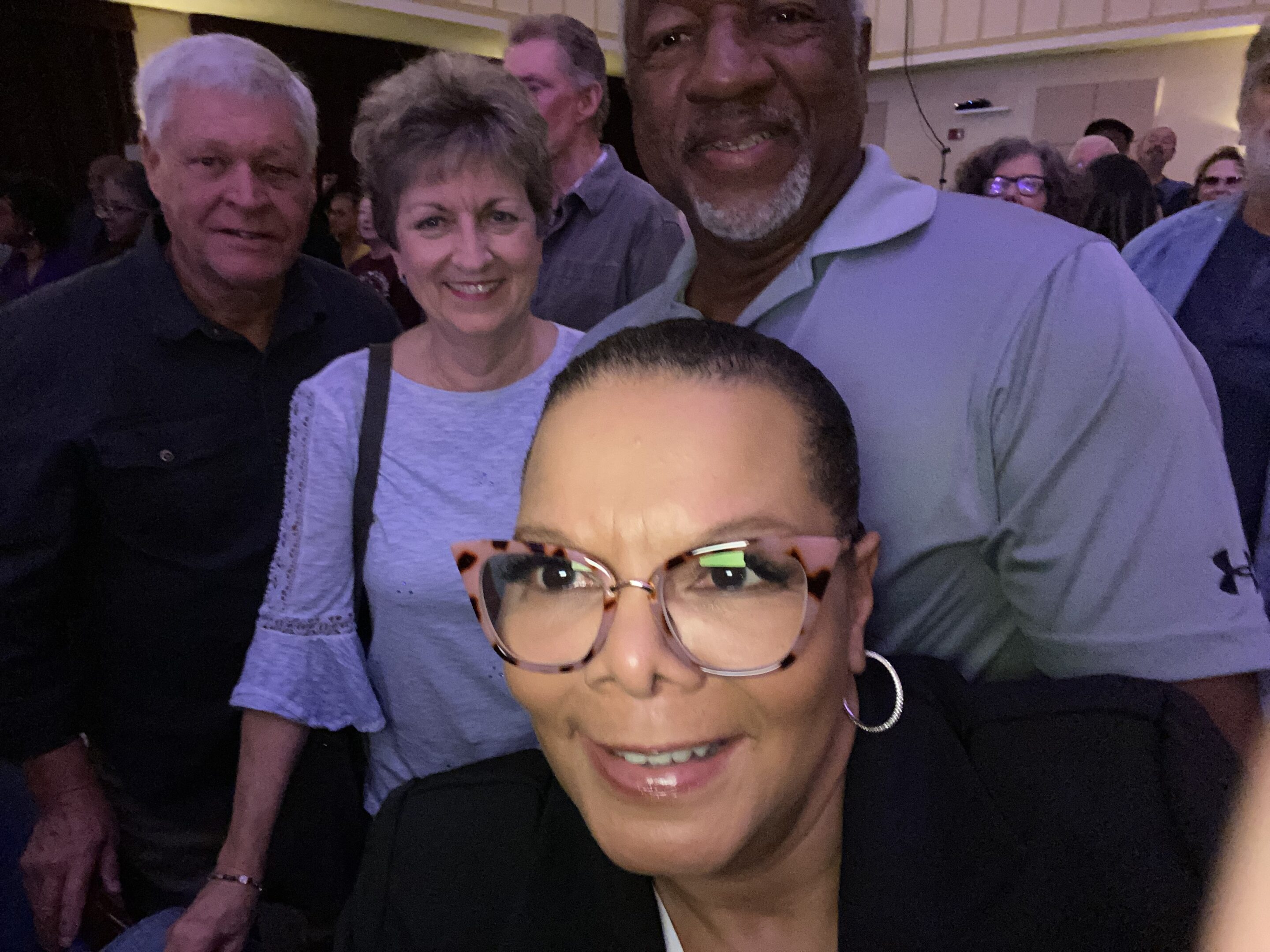 Rex Everhart - Carol Everhart - Ken Martin - Maria Pitre-Martin - Clayton Center - 10.12.2024 (L) to (R) Rex Everhart - Carol Everhart - Ken Martin - Maria Pitre-Martin