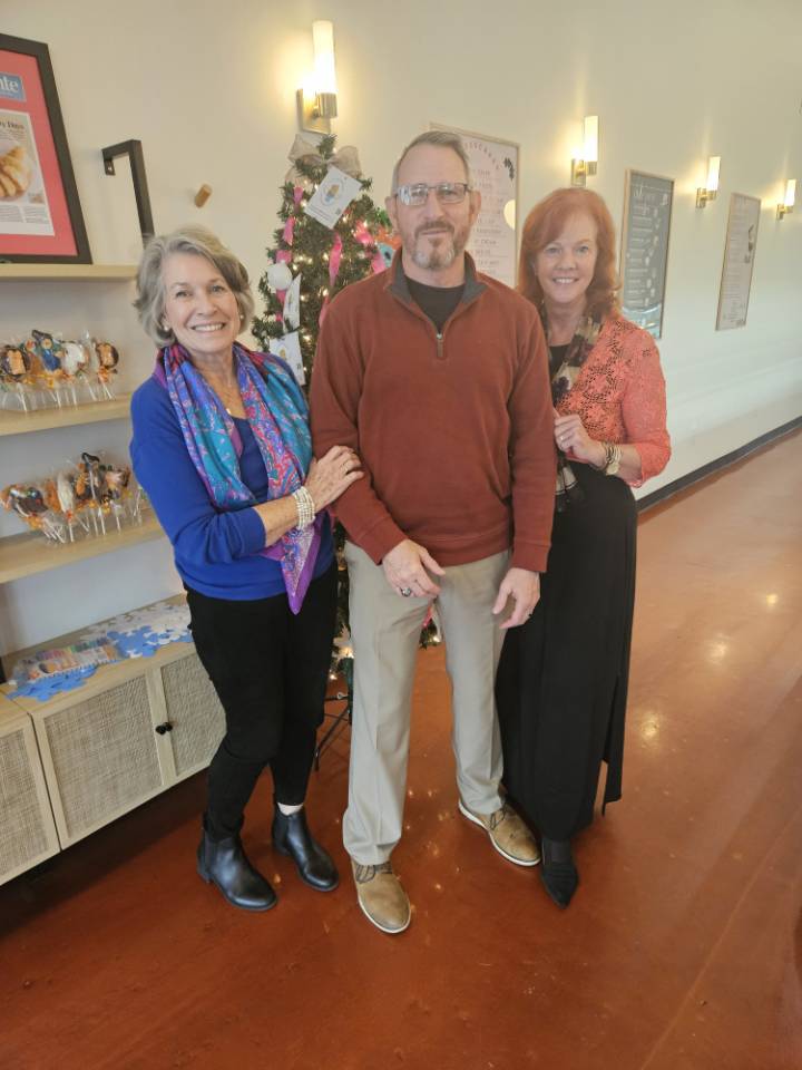Karen Hudson-Jerry Taylor-Lyle Sheppard-11.14.2024-Burneys Sweets L-to-R- Karen Hudson, Jerry Taylor, and Lyle Sheppard