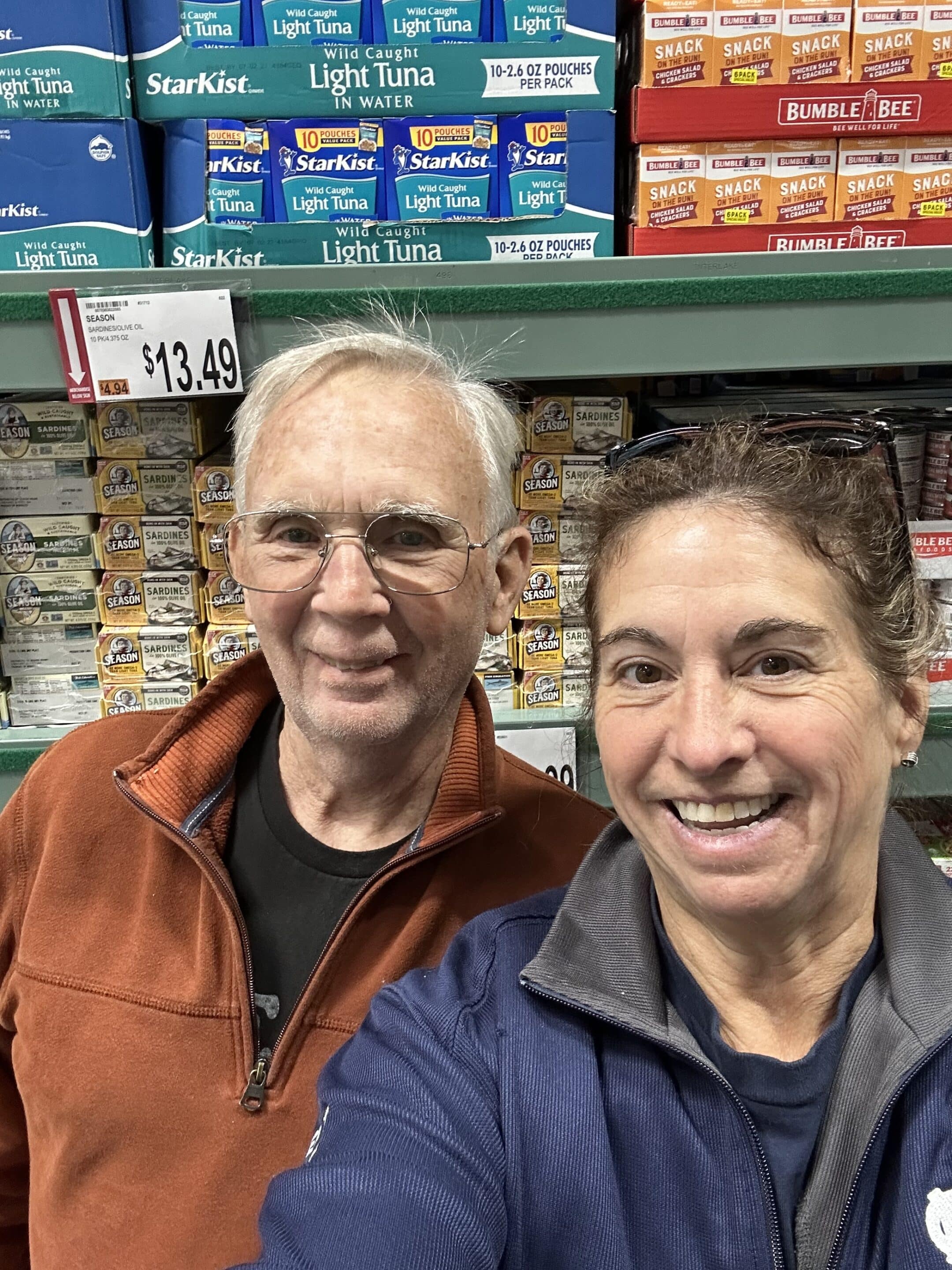 L to R - Club Member Paul Papineau and Club Treasurer Kristen Feld - 11.02.2025 - BJs Wholesale Club L-to-R- Paul Papineau and Kristen Feld